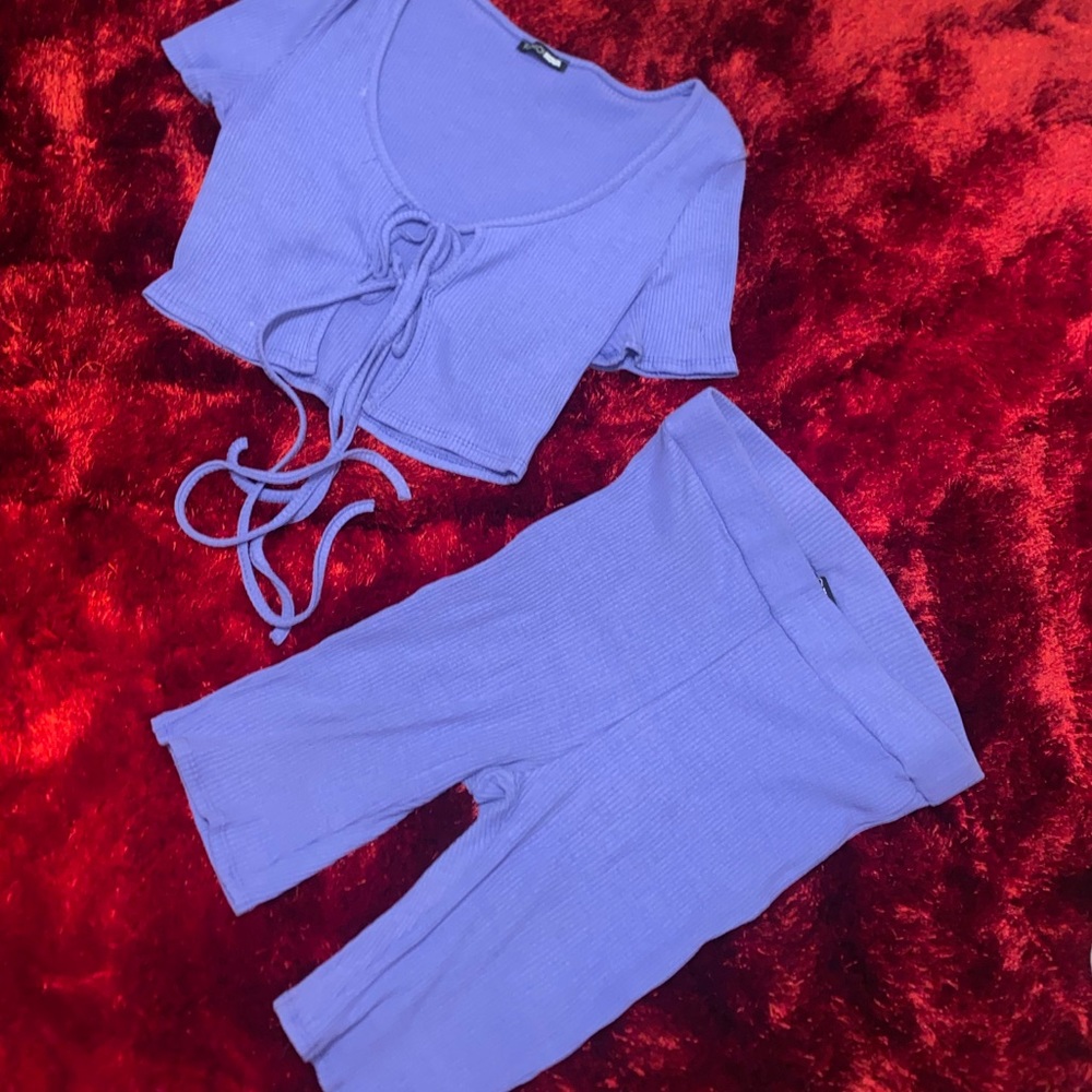 Biker Short and Crop Set